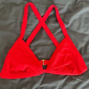 Red bikini top
